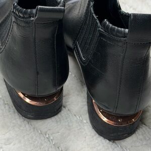 Alexander Wang Ankle Boots Black with Rose Gold Accents